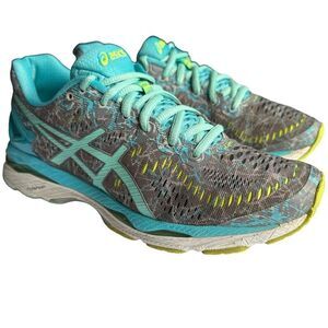 Asics Gel Kayano 23 Running Trainers Blue Yellow 7